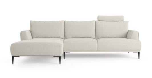 Brosa Como Motion Modular Sofa with Chaise (Seashell White, Left Chaise)