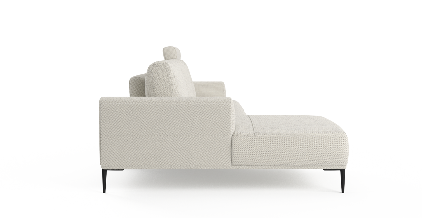 Brosa Como Motion Modular Sofa with Chaise (Seashell White, Left Chaise)