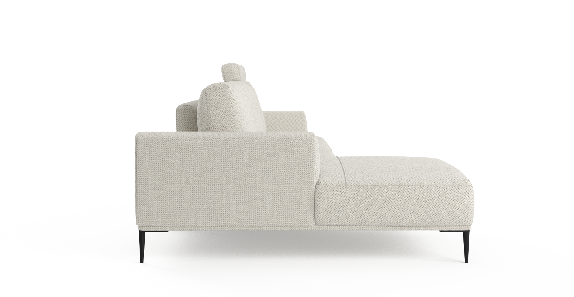 Brosa Como Motion Modular Sofa with Chaise (Seashell White, Left Chaise)