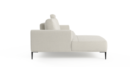 Brosa Como Motion Modular Sofa with Chaise (Seashell White, Left Chaise)