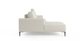 Brosa Como Motion Modular Sofa with Chaise (Seashell White, Left Chaise)