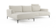 Brosa Como Motion Modular Sofa with Chaise (Seashell White, Left Chaise)