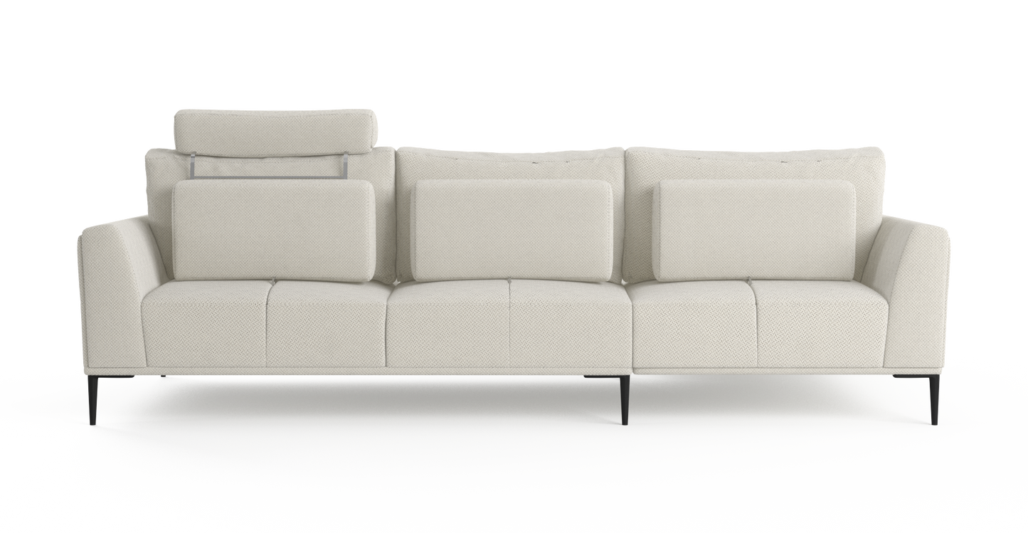 Brosa Como Motion Modular Sofa with Chaise (Seashell White, Left Chaise)