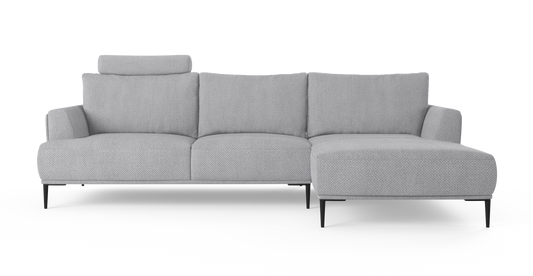 Brosa Como Motion Modular Sofa with Chaise (Gainsboro Grey, Right Chaise)