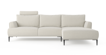 Brosa Como Motion Modular Sofa with Chaise (Seashell White, Right Chaise)