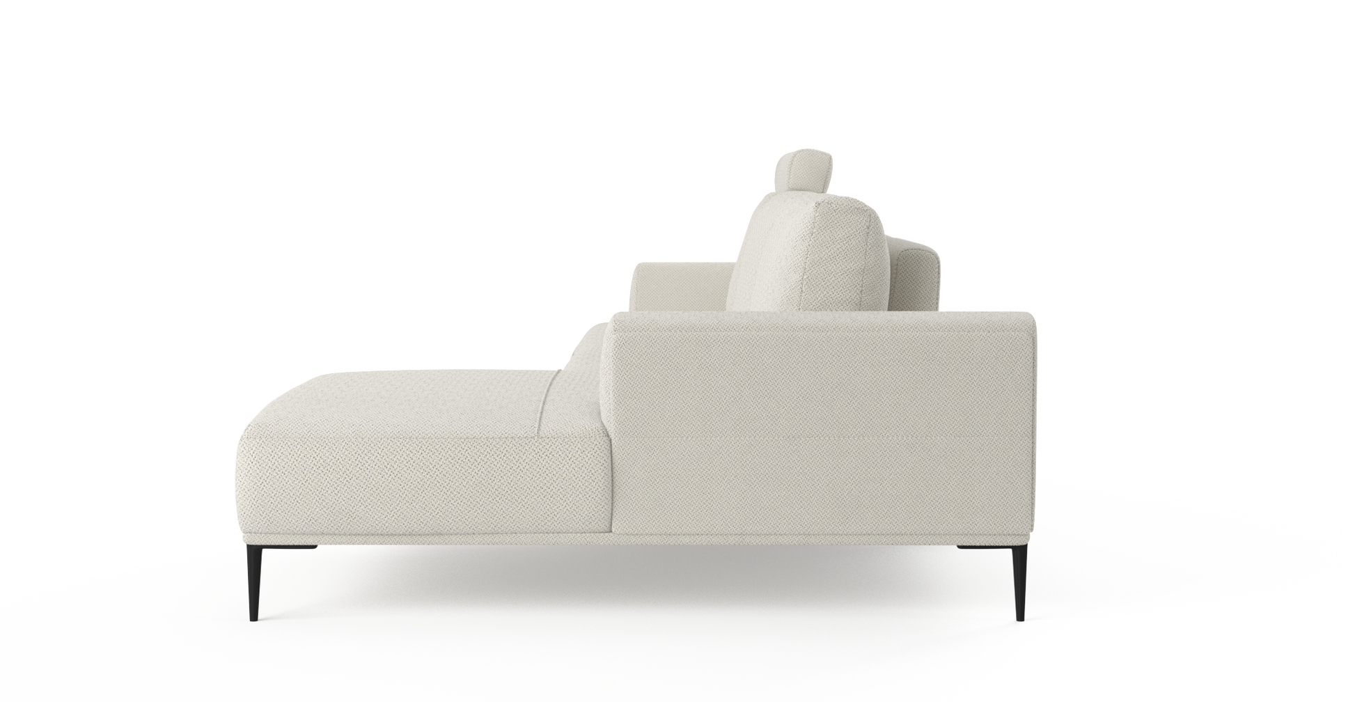 Brosa Como Motion Modular Sofa with Chaise (Seashell White, Right Chaise)