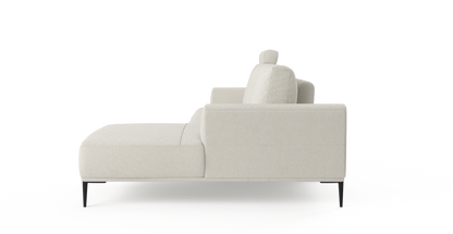 Brosa Como Motion Modular Sofa with Chaise (Seashell White, Right Chaise)