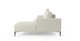 Brosa Como Motion Modular Sofa with Chaise (Seashell White, Right Chaise)