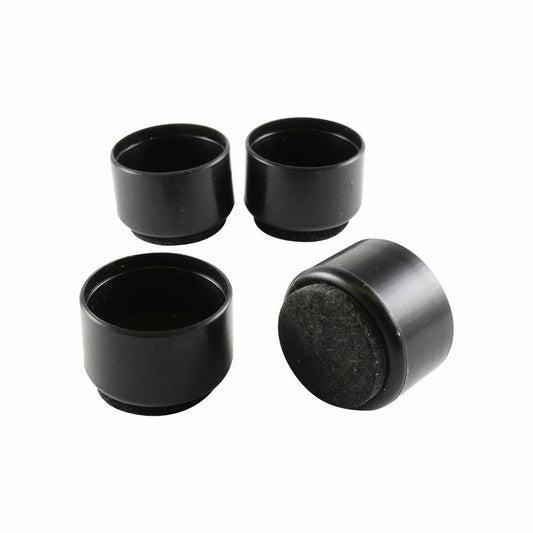 Surface Gard Chair Tips - 25mm - Plastic & Felt - Easy Installation - 4 Pack - Auzzistore