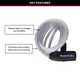 Master Lock Bike Keyed Lock - 1.8m x 8mm Braided Steel - Durable