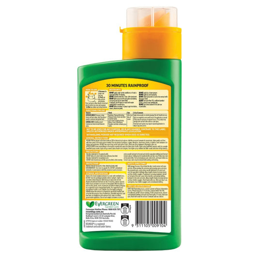 Roundup Total Weedkiller Concentrate 500ml - Liquid Herbicide - Fast Knockdown – view 2 - Auzzistore