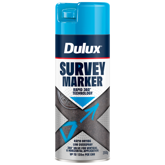 Dulux 350g Blue Spray Survey Marker - High Visibility Outdoor Use - Auzzistore