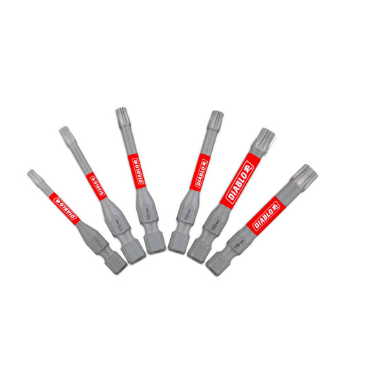 Diablo Power Bit Torx Variety 2 - 6 Pack - 2" - Extreme Durability & Impact Resistance – view 2 - Auzzistore