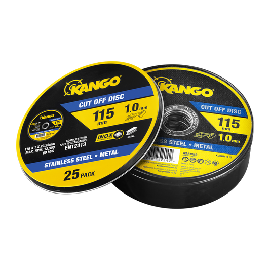 Kango 115mm Metal Cut Off Discs - 25 Pack - Inox-Free - Durable – view 2 - Auzzistore