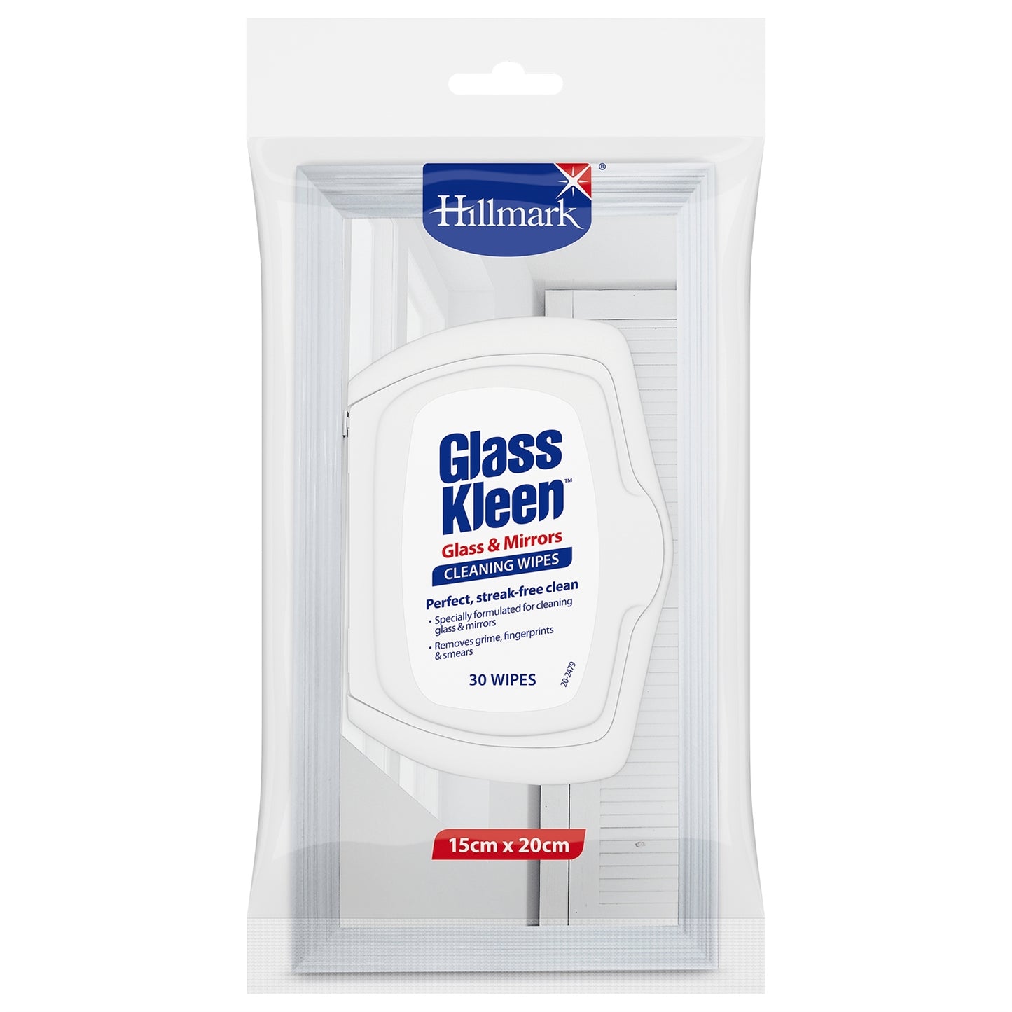 Hillmark Glass Kleen Cleaning Wipes Cleaner - 30 Pack