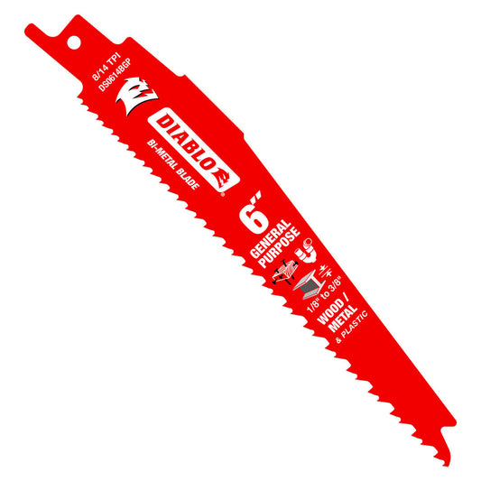 Diablo Reciprocating Saw Blades - 6" - Bi-Metal - Durable - 5 Pack – view 2