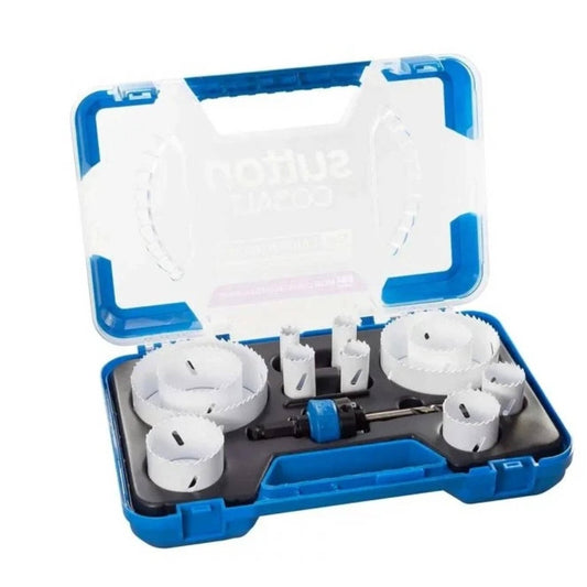 Sutton Tools 19 76mm Bi Metal Viper Cobalt Holesaw Set - 13 Piece - Durable Cutting - Auzzistore