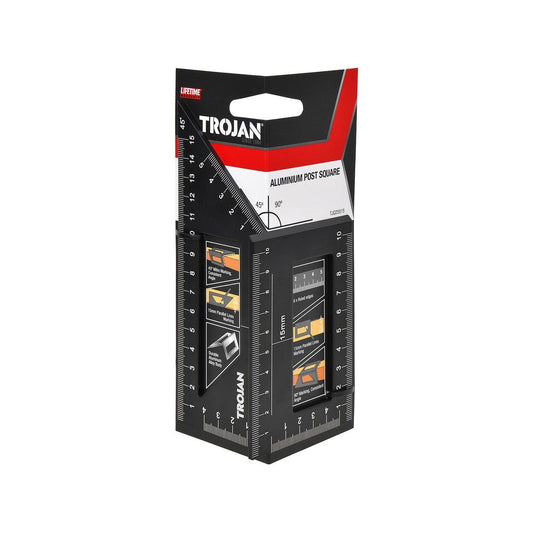 Trojan Aluminium Post Square - 90mm x 195mm - Durable Measuring Tool - Auzzistore