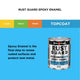 White Knight Rust Guard Epoxy Enamel Paint 1L - White Flat - UV-Resistant