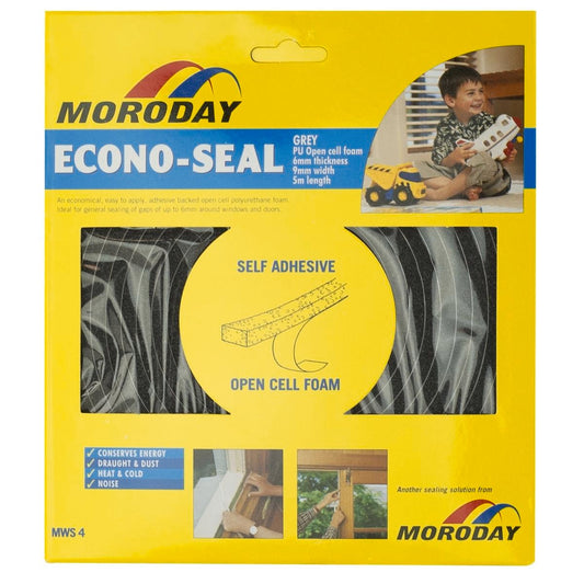 Moroday MWS4 Econo Weather Seal - 9mm Open Cell Foam - Easy Installation - Auzzistore