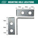 Carinya Heavy-Duty Zinc Plated Angle Bracket 50mm x 50mm - 1 Pack
