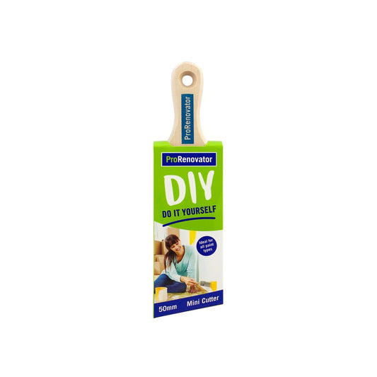 Pro Renovator Mini Cutter Brush - 50mm - Synthetic - Smooth Finish - Auzzistore