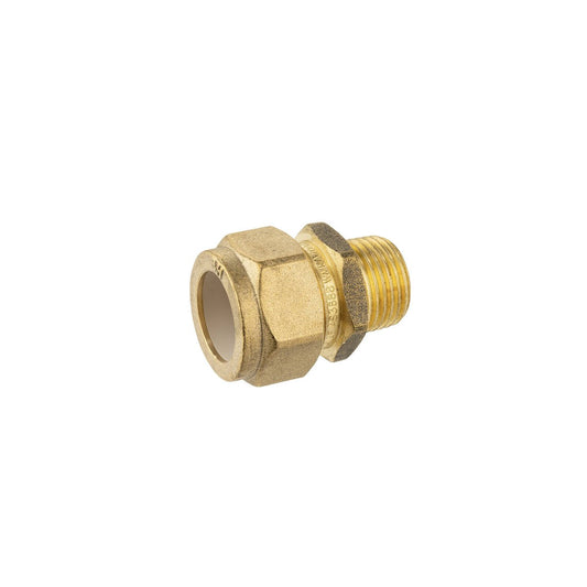 Brasshards Brass Male Compression Union 20c x 15mi - Lead Free - 90° Jointing - Auzzistore