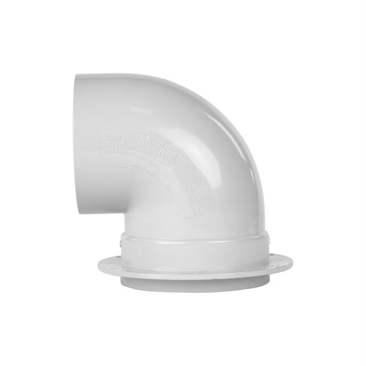 Rain Harvesting 90mm Flanged Tank Overflow PVC Extra High Volume – view 2 - Auzzistore