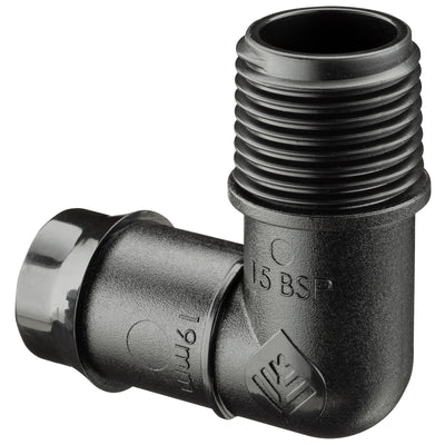 Toro 19mm Male Poly Threaded Elbow 15mm Size Polypropylene Durable