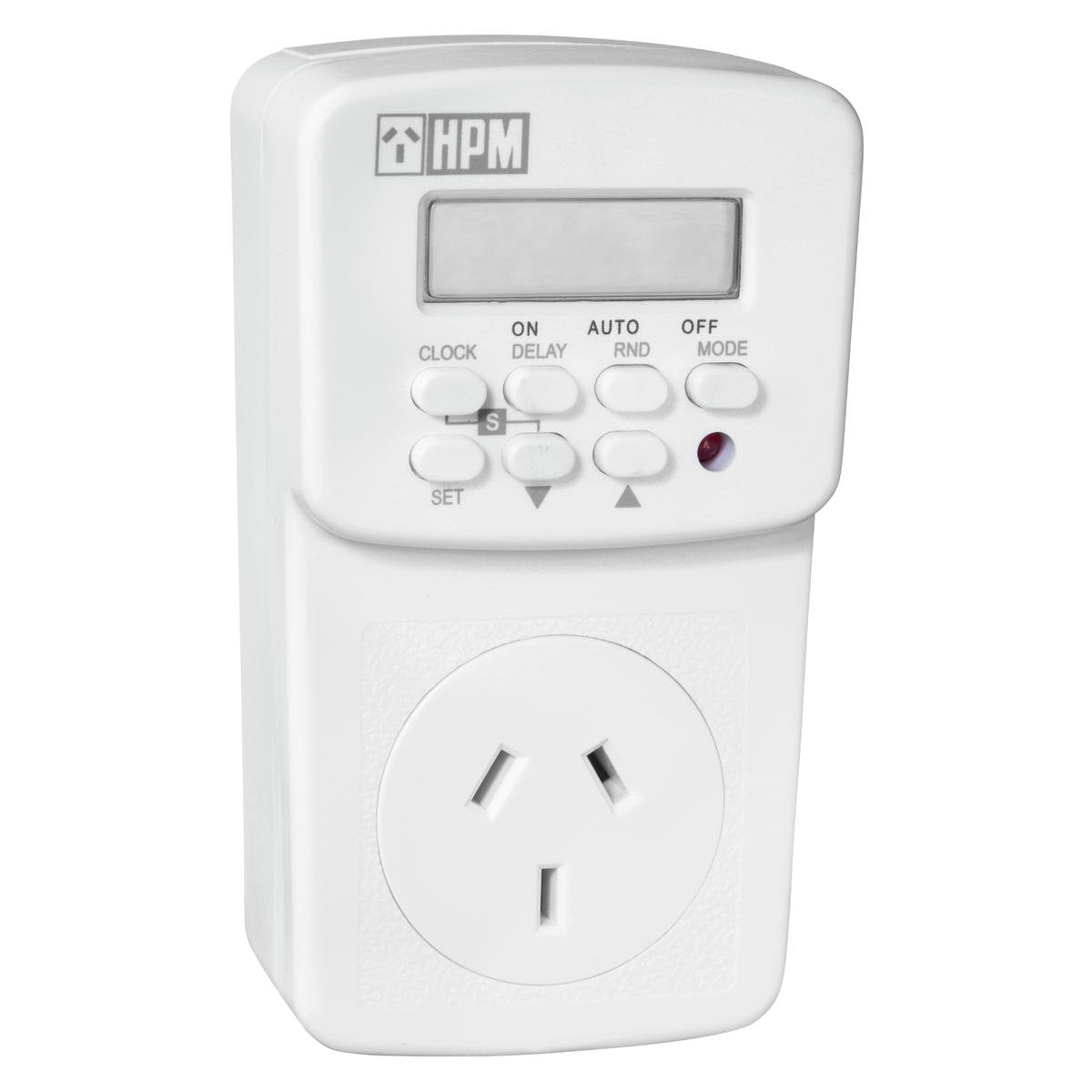 Hpm 7 Day Digital Timer - 10A Plastic - Programmable - Quiet Operation
