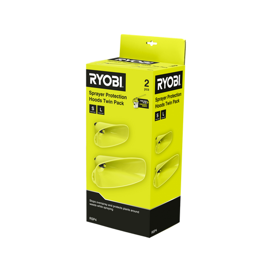 Ryobi Protection Hoods 2 Pack - Large & Small - 375mm x 185mm x 130mm - Prevents Overspray – view 2