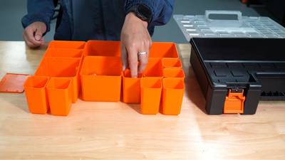 Tactix Tub Organiser - 405mm - PP - 12 Deep Tubs