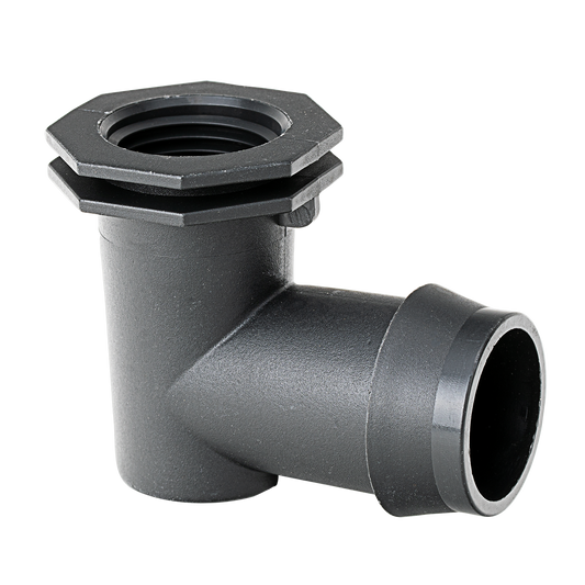 K Rain 25mm Barbed Elbow 15mm Bsp Female - 5 Pack - Black - 90-Degree - Auzzistore