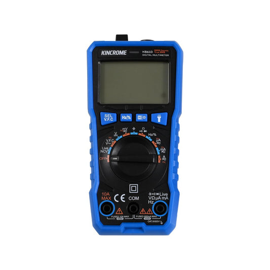 Kincrome Digital Multimeter Auto Manual Ranging - 600V AC/DC - True RMS – view 2