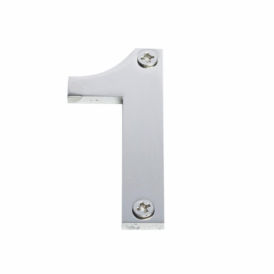 Sandleford 60mm Stainless Steel House Number 1 - Durable - Easy Fit
