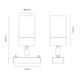 Brilliant Adjustable Wall Light - 60mm - Stainless Steel - Weather Resistant