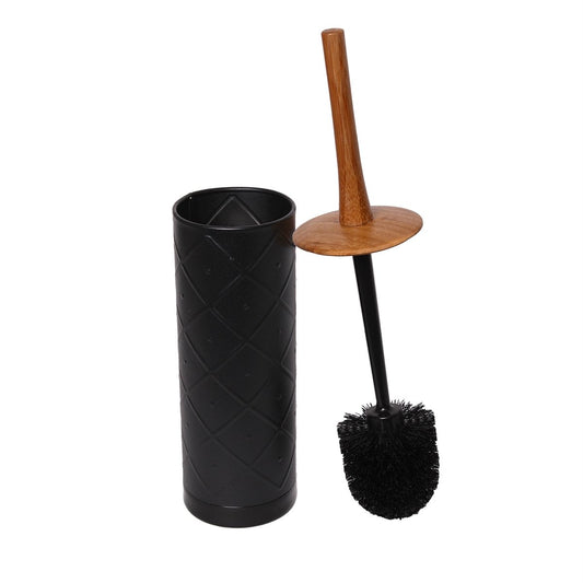 Sabco Toilet Set - 95mm x 400mm - Black - Bamboo - Removable Base – view 2 - Auzzistore