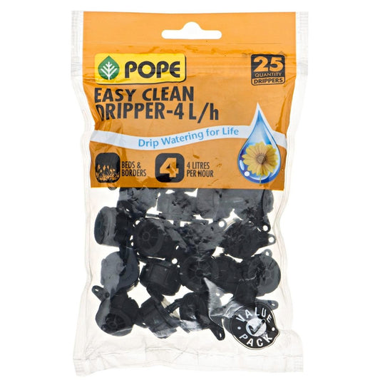 Pope Easy Clean Dripper - 4 L/h - Polypropylene - 25 Pack - Auzzistore