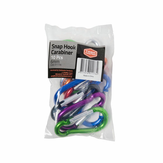 Taskmaster Snap Hook Carabiner - 6mm - Aluminium - Rigging Use - Auzzistore