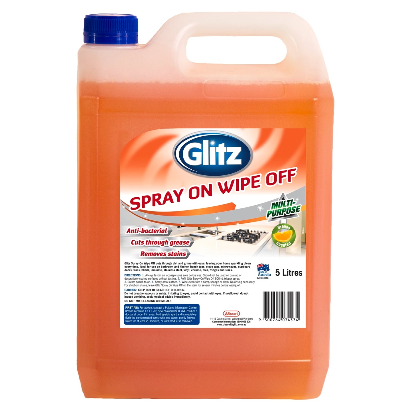Glitz 5L Spray On Wipe Off