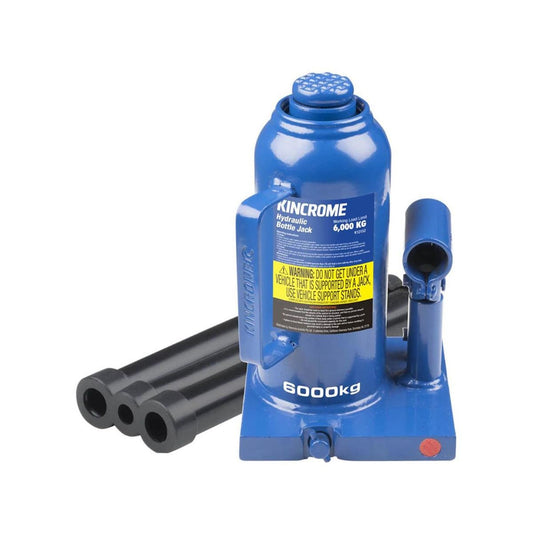 Kincrome Hydraulic Bottle Jack - 6000kg - Steel - Professional Use