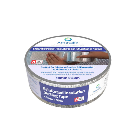 Ametalin Reinforced Insulation Ducting Tape 48mm x 50m - UV Resistant, High Adhesion