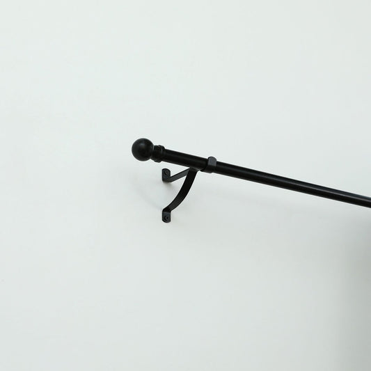 Windoware Curtain Bracket - 100mm - Black - 2 Pack - Metal - Durable – view 2 - Auzzistore