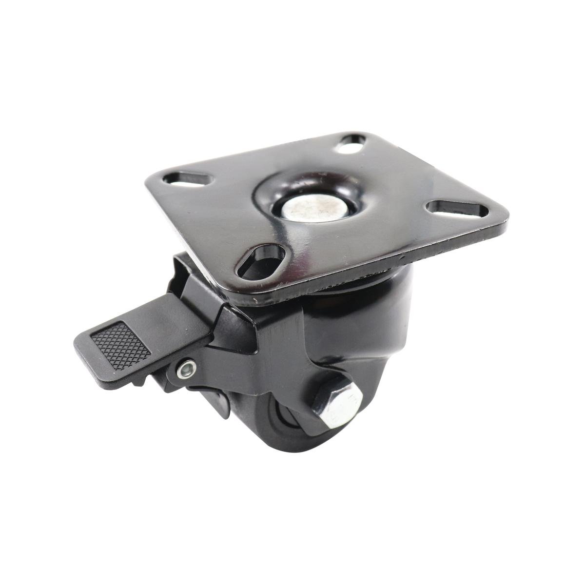 Easyroll 50mm Black Swivel Brake Castor Nylon 300kg Load Capacity