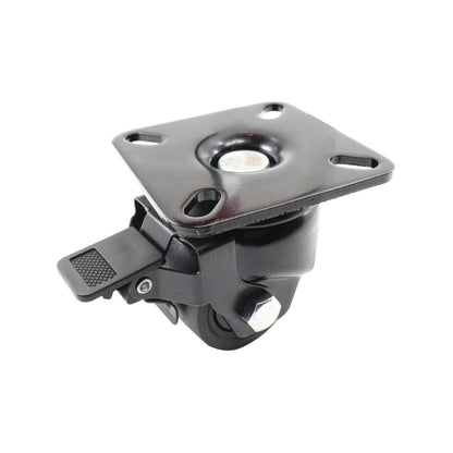 Easyroll 50mm Black Swivel Brake Castor Nylon 300kg Load Capacity