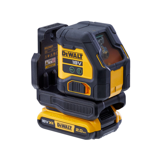 Dewalt 18V Li Ion XR Compact Green Beam Cross Line Laser Combo Kit - 2 Beams - ±3mm Accuracy - Self-Levelling – view 2