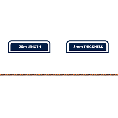 Grunt Reflective Rope - 3mm x 20m - Textured - High Visibility