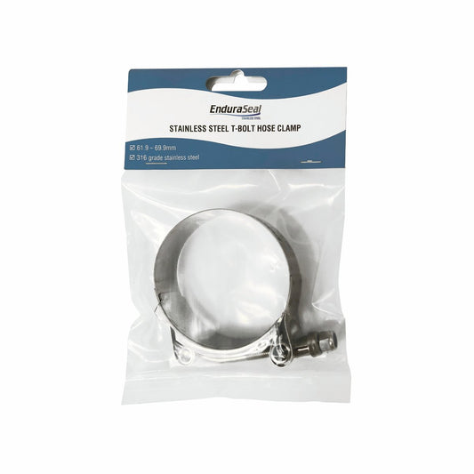 Enduraseal Stainless Steel T Bolt Hose Clamp 62-70mm - Heavy-Duty – view 2 - Auzzistore