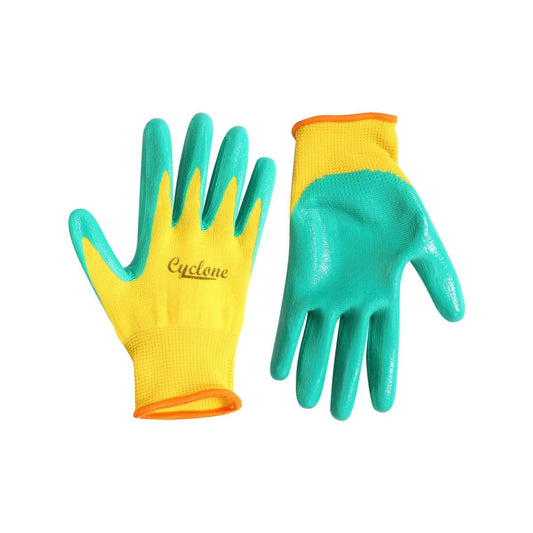 Cyclone Small Kids Garden Gloves - 1 Pair - 90mm x 180mm - Non-Slip Grip - Auzzistore