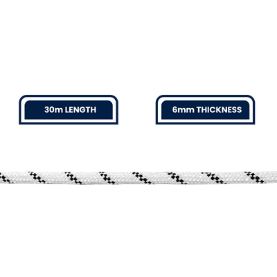 Grunt High Strength Rope 6mm x 30m Polyester Durable Heavy-Duty